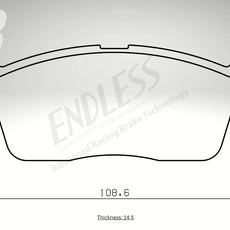 Endless Bremsbeläge Vorderachse für Daihatsu Art. B43150