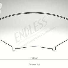 Endless Bremsbeläge Vorderachse für Mazda Art. B43160