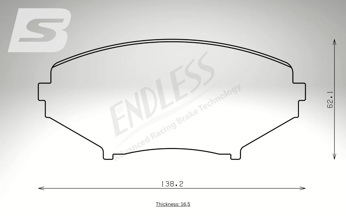 Endless Bremsbeläge Vorderachse für Mazda Art. B43160