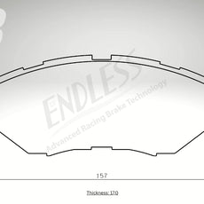 Endless Bremsbeläge Vorderachse für Subaru Art. B43170