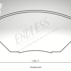 Endless Bremsbeläge Vorderachse für Infiniti Art. B43270