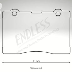 Endless Bremsbeläge Vorderachse für Honda Art. B43280