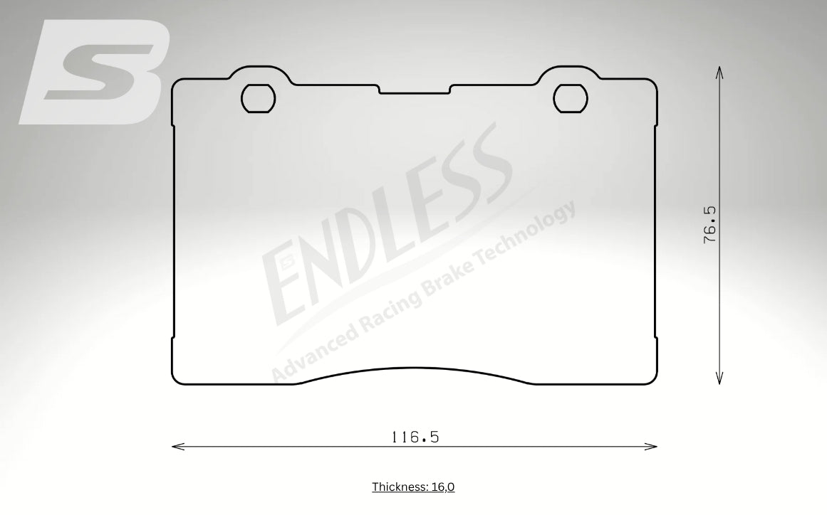 Endless Bremsbeläge Vorderachse für Honda Art. B43280