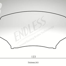Endless Bremsbeläge Vorderachse für Mazda Art. B43310