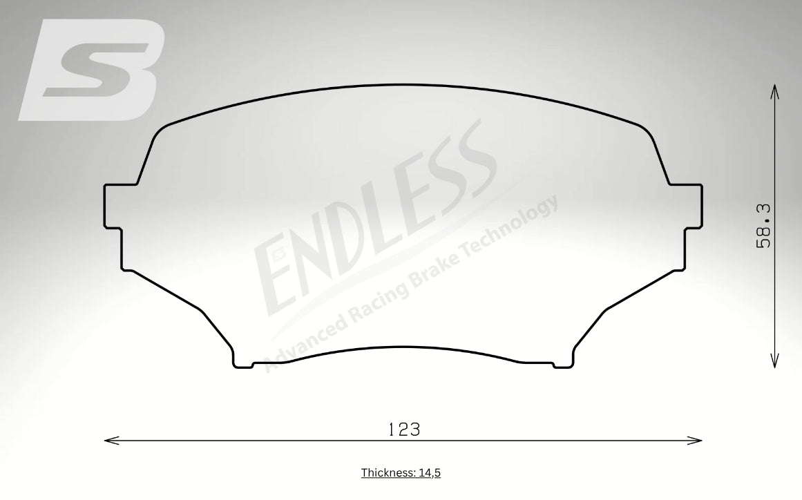 Endless Bremsbeläge Vorderachse für Mazda Art. B43310