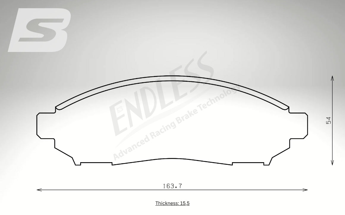 Endless Bremsbeläge Vorderachse für Lexus Art. B43360