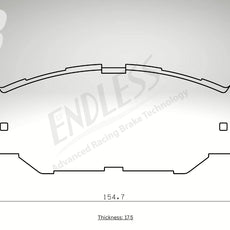 Endless Bremsbeläge Vorderachse für Lexus Art. B43400