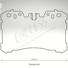 Endless Bremsbeläge Vorderachse für Lexus Art. B43460