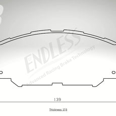 Endless Bremsbeläge Vorderachse für Subaru Art. B43490