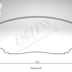 Endless Bremsbeläge Vorderachse für Mazda Art. B43530