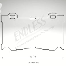 Endless Bremsbeläge Vorderachse für Nissan Art. B43610