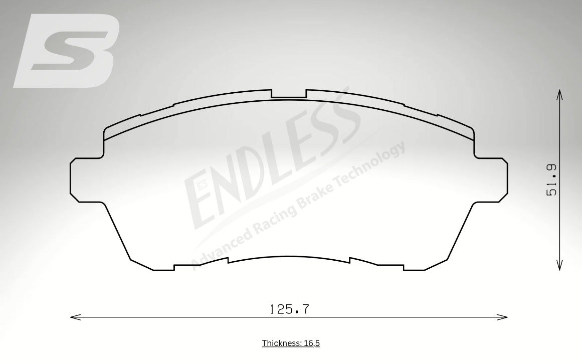 Endless Bremsbeläge Vorderachse für Ford Art. B43670