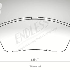 Endless Bremsbeläge Vorderachse für Daihatsu Art. B43670