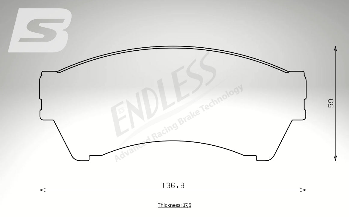 Endless Bremsbeläge Vorderachse für Mazda Art. B43700