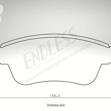 Endless Bremsbeläge Vorderachse für Infiniti Art. B43710