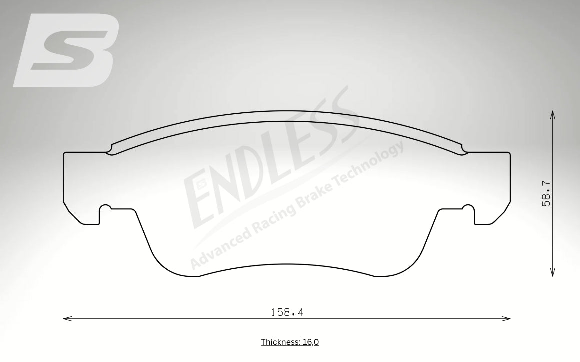 Endless Bremsbeläge Vorderachse für Infiniti Art. B43710