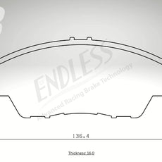 Endless Bremsbeläge Vorderachse für Honda Art. B43730