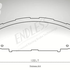 Endless Bremsbeläge Vorderachse für Lexus Art. B43760