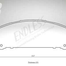 Endless Bremsbeläge Vorderachse für Lexus Art. B43770
