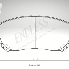 Endless Bremsbeläge Vorderachse für Mazda Art. B43920