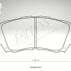 Endless Bremsbeläge Vorderachse für Mazda Art. B43970