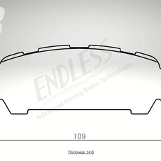 Endless Bremsbeläge Hinterachse für Subaru Art. B44120