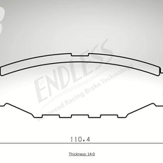 Endless Bremsbeläge Hinterachse für Subaru Art. B44180