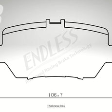 Endless Bremsbeläge Hinterachse für Honda Art. B44290