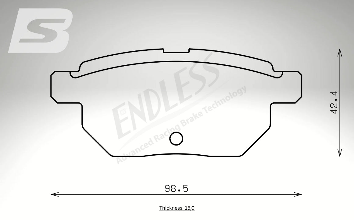 Endless Bremsbeläge Hinterachse für Lexus Art. B44340