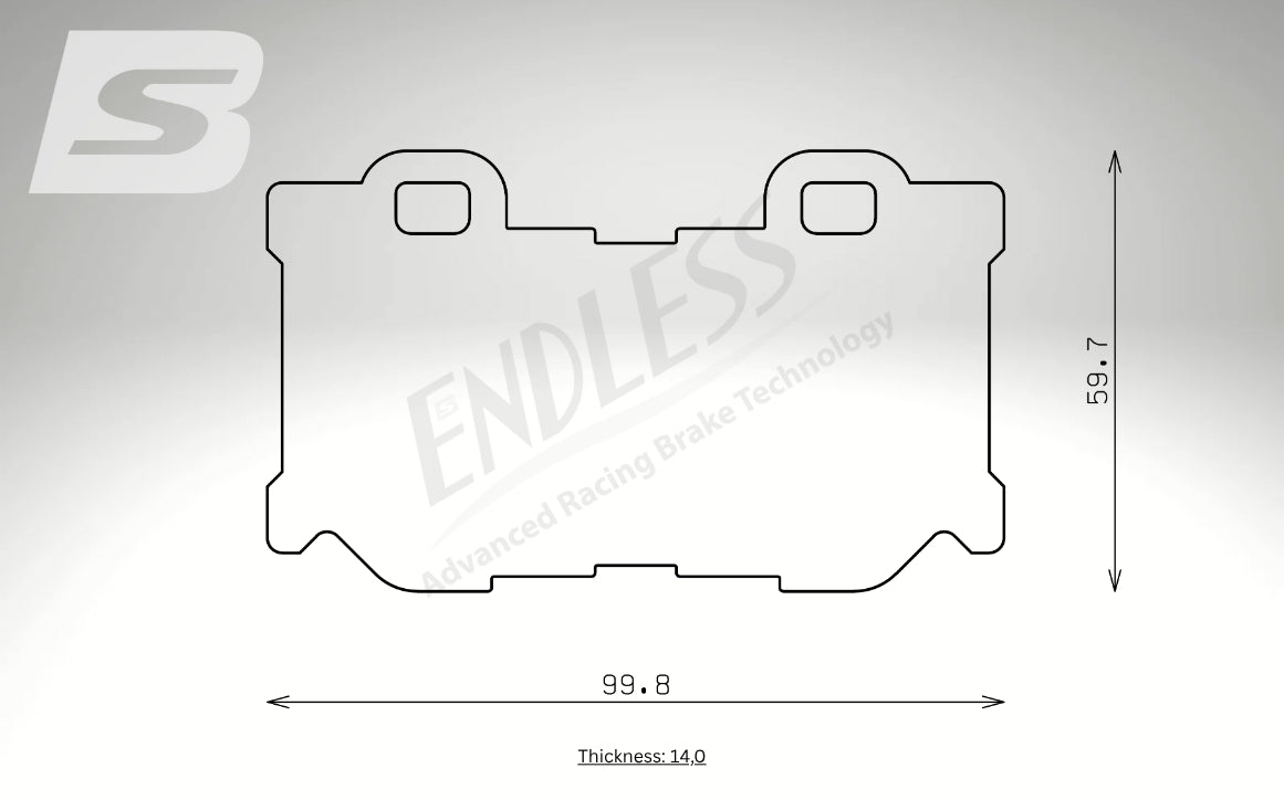Endless Bremsbeläge Hinterachse für Infiniti Art. B44620