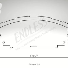 Endless Bremsbeläge Hinterachse für Toyota Art. B44760