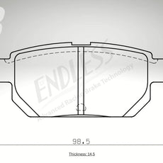 Endless Bremsbeläge Hinterachse für Suzuki Art. B44880