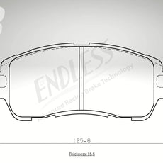 Endless Bremsbeläge Vorderachse für Mazda Art. B53060