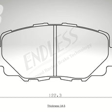Endless Bremsbeläge Vorderachse für Mazda Art. B53080