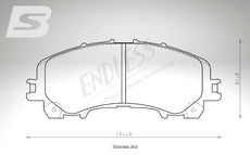 Endless Bremsbeläge Vorderachse für Nissan Art. B53230