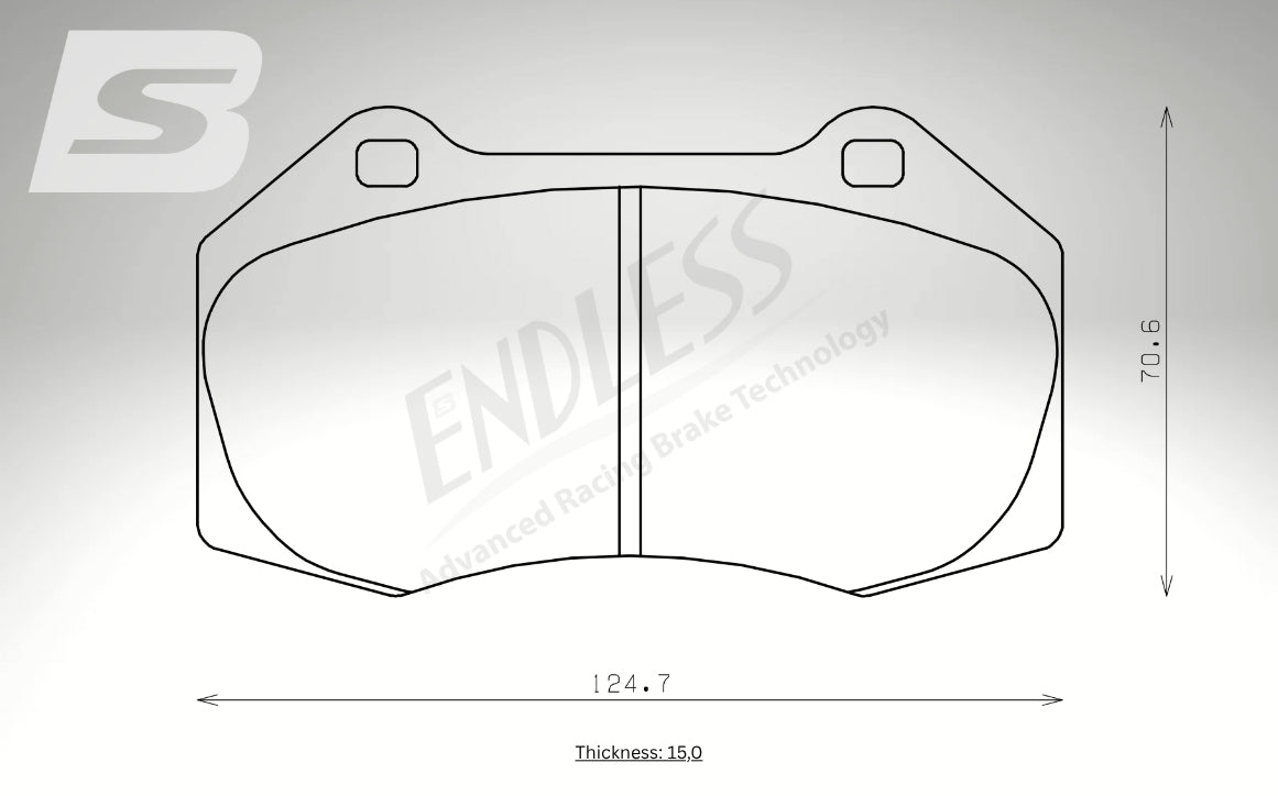 Endless Bremsbeläge Vorderachse für Mazda Art. B53250
