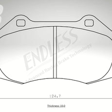 Endless Bremsbeläge Vorderachse für Fiat Art. B53250
