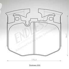 Endless Bremsbeläge Vorderachse für BMW Art. B53350