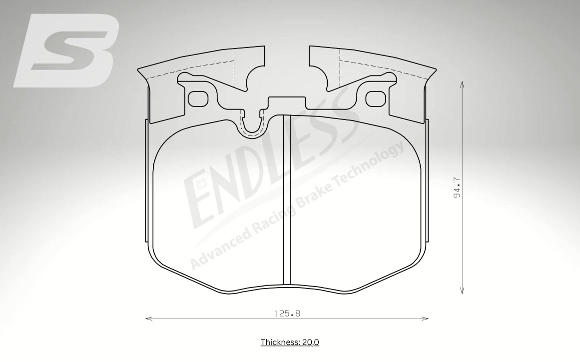 Endless Bremsbeläge Vorderachse für BMW Art. B53350