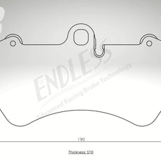 Endless Bremsbeläge Vorderachse für Porsche Art. C33220