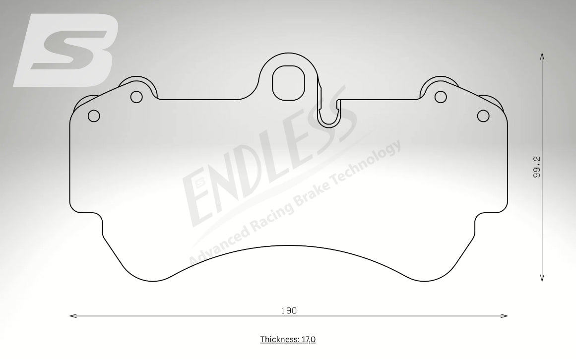 Endless Bremsbeläge Vorderachse für Porsche Art. C33220