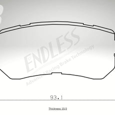 Endless Bremsbeläge Hinterachse für Hyundai Art. C44060