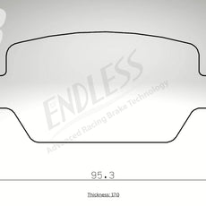 Endless Bremsbeläge Hinterachse für Volvo Art. C44810