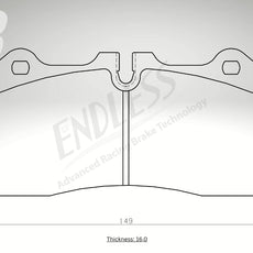 Endless Bremsbeläge Vorderachse für McLaren Art. C54850K