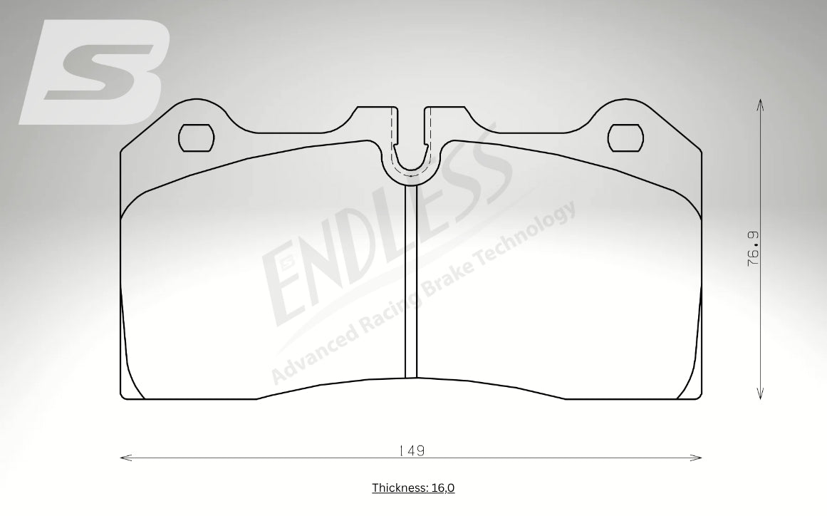 Endless Bremsbeläge Vorderachse für McLaren Art. C54850K