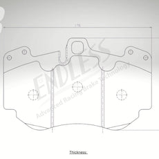 Endless Bremsbeläge Vorderachse für Lamborghini Art. C63580K