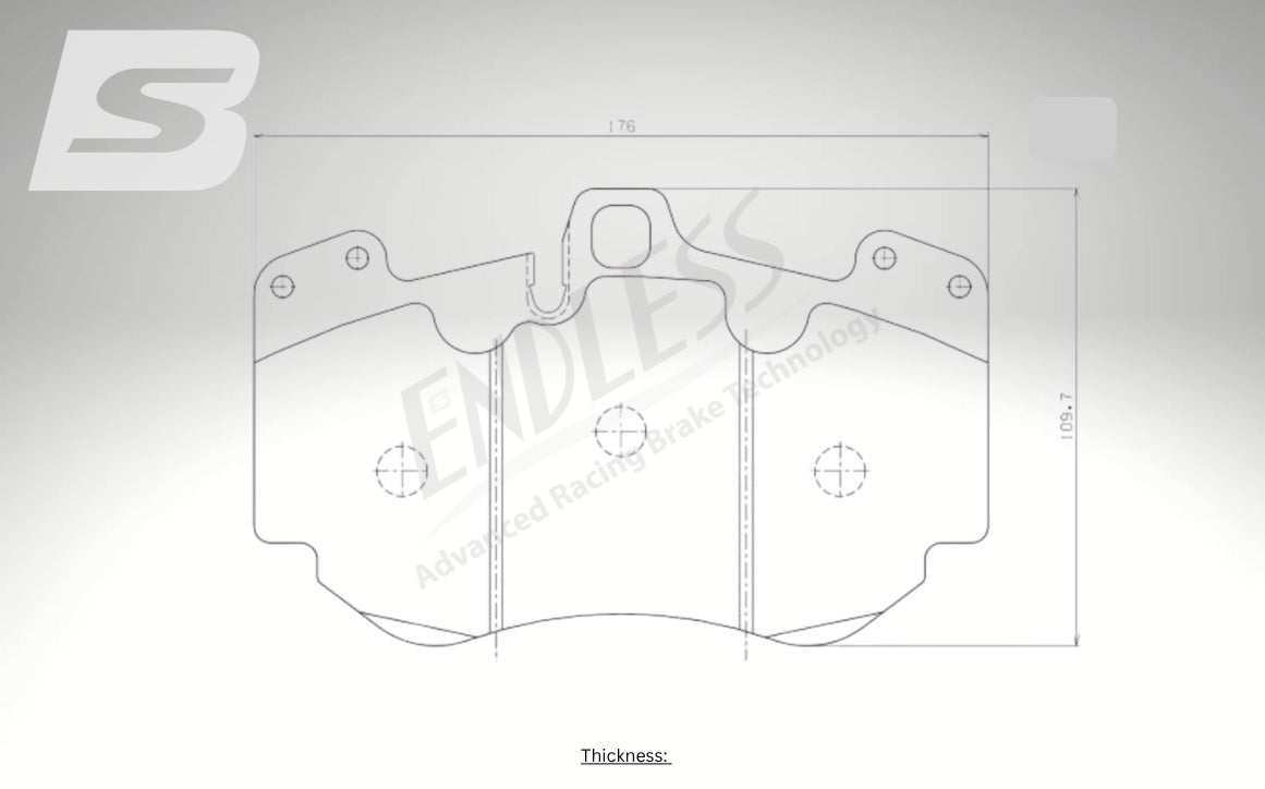 Endless Bremsbeläge Vorderachse für Lamborghini Art. C63580K