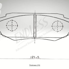 Endless Bremsbeläge Hinterachse für Chevrolet Art. C64350