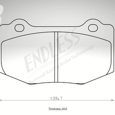 Endless Bremsbeläge Hinterachse für Chevrolet Art. C64510