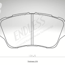 Endless Bremsbeläge Vorderachse für Ford Art. C73200